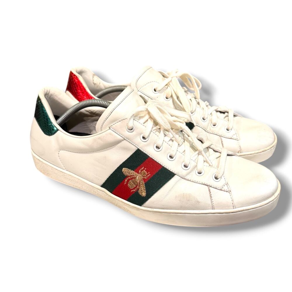 Gucci Ace Leather Low Top Sneakers | Size 13G(14US)